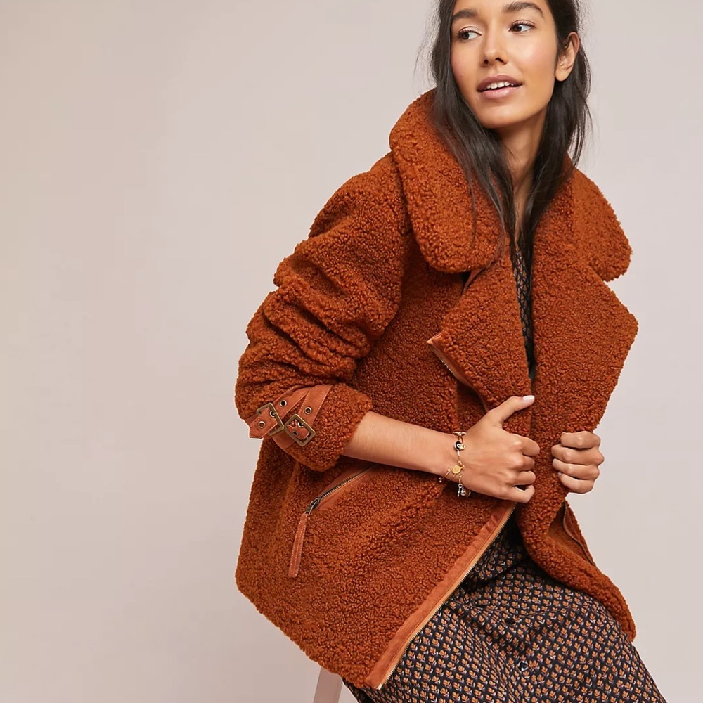 Anthropologie Marrakech Sherpa Jacket